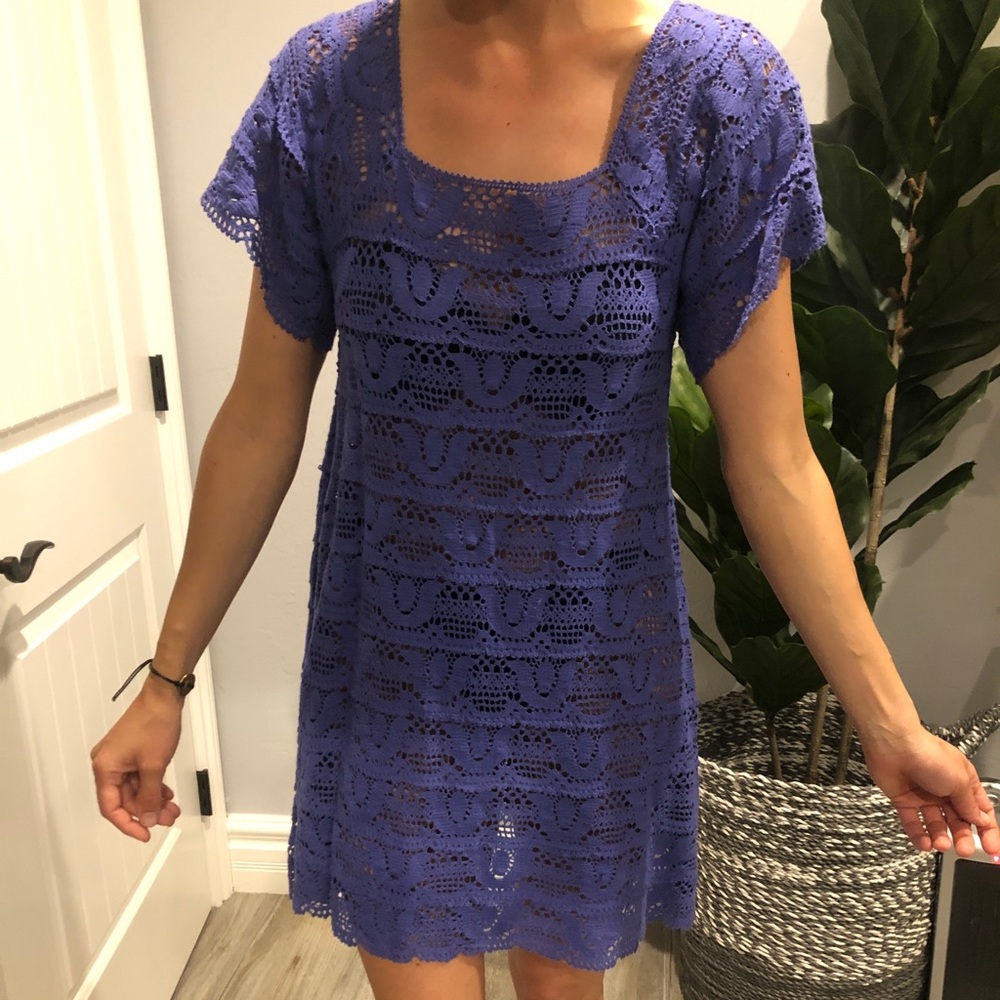 Nanette Lenore Swim Purple Lilac CoverUp Sz Small